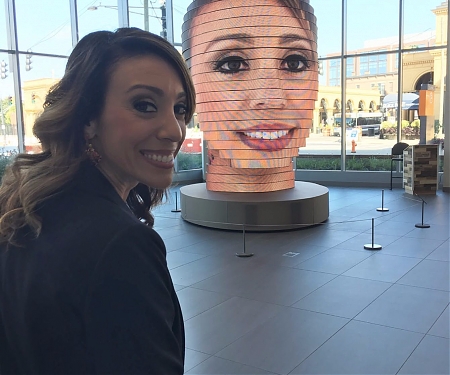 Would You Share Your Selfies on a Giant 3D Head ?