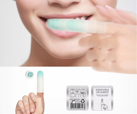 Disposable Tooth-Clean Fingerstal