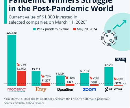 Pandemic Winners Struggle in the Post-Pandemic World