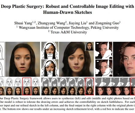 (Paper) Deep Plastic Surgery : Robust and Controllable Image Editing with Human-Drawn Sketches