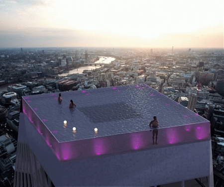 The World's First Rooftop Infinity Pool with 360-Degree Views