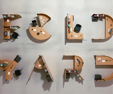 These Animated Alphabet Shaped Desks are Here to Liven Up Your Workspace