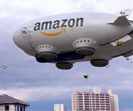 (Video) Amazon's Vision for the Future - A Giant Delivery-Drone Blimp