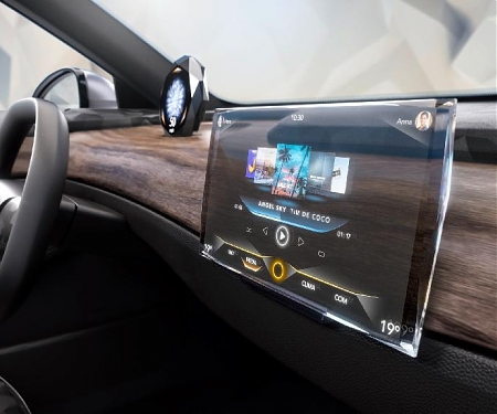 (CES 2024) Continental - World’s First Automotive Display Embedded in Transparent Swarovski Crystal