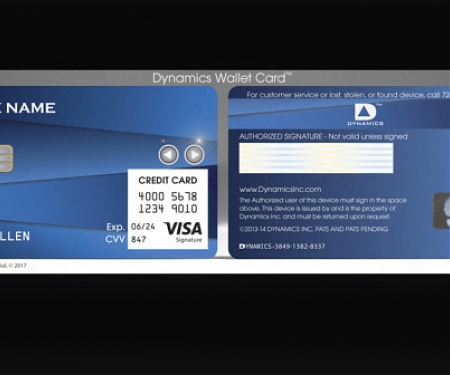 (CES 2018) This Credit Card has a Display and a Cell Phone Connection - Wallet Card