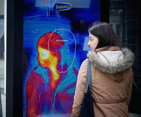 (Video) Theraflu Thermoscanner - First Outdoor Ad That Can Detect Fever
