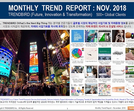 Monthly Trend Report - November. 2018 Edition