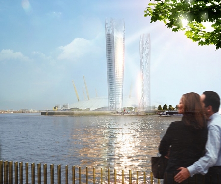 NBBJ Unveils Shadow-Reducing Concept Towers