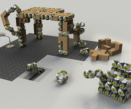 (Video) Roombot Swarm Creates On-Demand Mobile Furniture