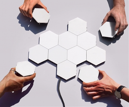 Lego-like LEDs Snap Together to Transform Your Walls Into Light Art