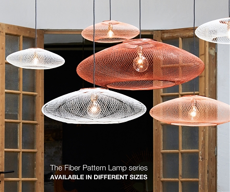 Fiber Pattern Lamp : A Lightweight Lamp Made by Robots