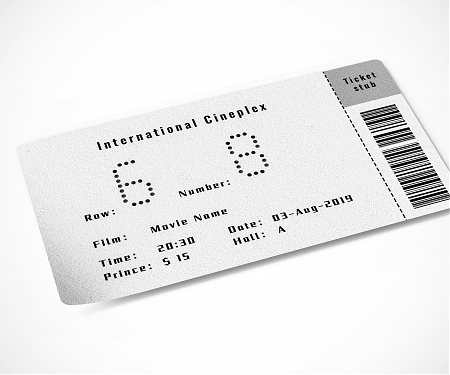 A Winner of the A’ Design Award 2019 - The Shiny Movie Ticket