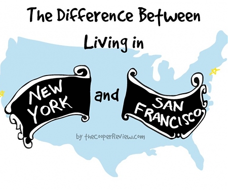 The Difference Between Living In New York and San Francisco