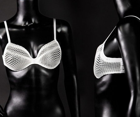 Algorithmic Lace Bra Designed for Style and Comfort Post-Mastectomy