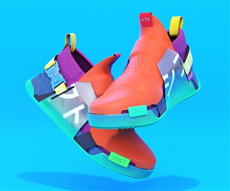 Deconstructed Footwear of the Future - F1