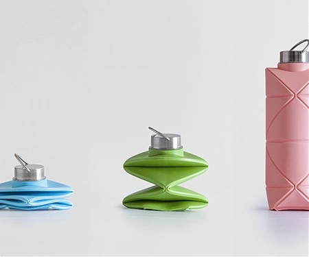 (Video) Origami Bottle ! Revolutionary Space-Saving Bottle