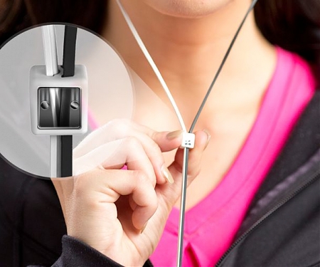 Zipbuds Slide Earbuds Use Zipperless Zipper to Avoid Tangles