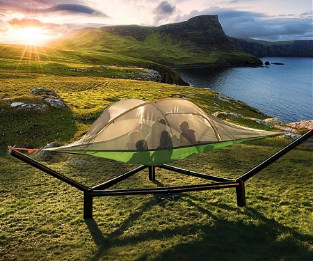 Tentsile Stand Keeps Tree Tents Up in the Air Without Trees By C.C. Weiss
