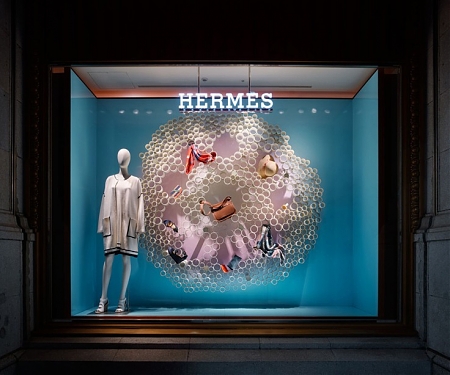 Torafu Architects Construct an Enlarged Microscopic Window Display for Hermès