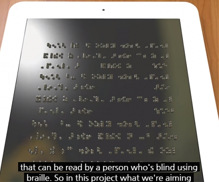(Video) Dynamic Touchscreen Could Display In Braille