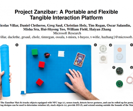 (PDF) Microsoft's Project Zanzibar : A Portable and Flexible Tangible Interaction Platform