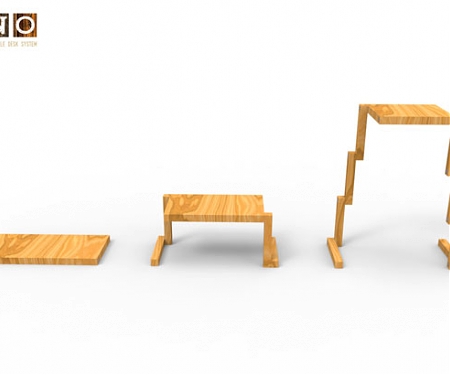 Uno Portable Desk System by Davide Modanese