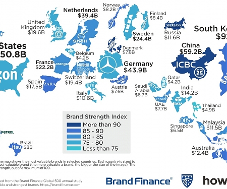 (Infographic) The Most Valuable Brand in Each Country in 2018