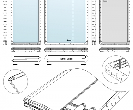 (Patent) Samsung Dual Slide Smartphone with Galaxy S21 Camera Design