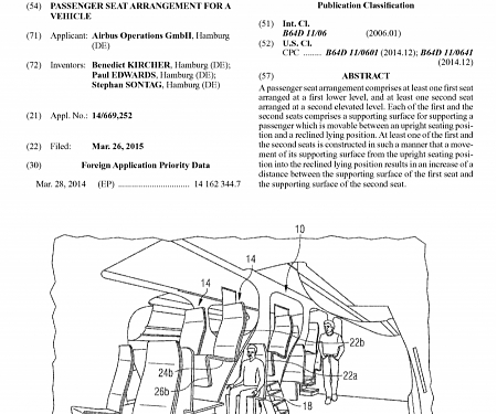 (Patent) Airbus Files a Patent for ‘Flying Bunk Beds’