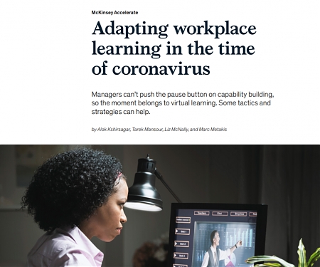 (PDF) Mckinsey - Adapting Workplace Learning in the Time of Coronavirus