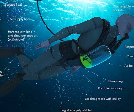 (Video) ExoLung Turns Body Motion Into "Unlimited" Underwater Air Supply