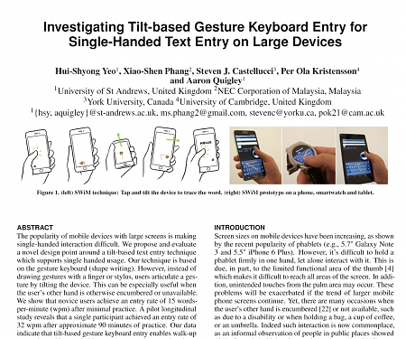 (PDF) SWiM : An Evolution in One-Handed Texting