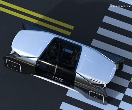 Volvo Interaction – Futuristic Autonomous Vehicle Concept to Meet New People