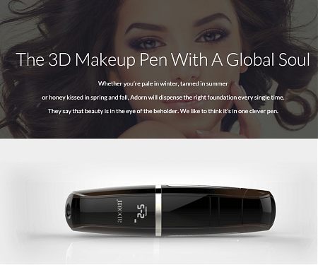 Adorn 3D Makeup Printing Pen Promises to Exactly Match Your Skin Tone