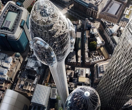 'The Tulip', a 305-Meter-Tall Visitor Attraction Planned for London
