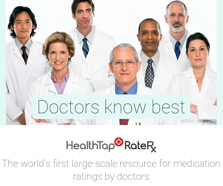 HealthTap Launches RateRx, A Doctor Recommendation System For Drug Treatments