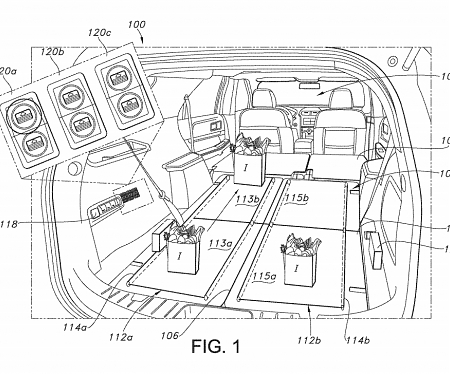 (Patent) Ford Patent Application Puts Freakin’ Conveyor Belts in your Three-Row SUV