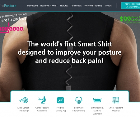 TruPosture Smart Shirt Helps Reduce Back Pain with Real-Time Guidance