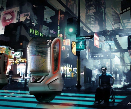 Futuristic Single-Person Vehicle Concept for Tokyo in 2040 - Nissan Tama-Go