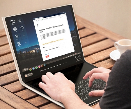 Folding Laptop Unfolds to Share Memories - FRAME