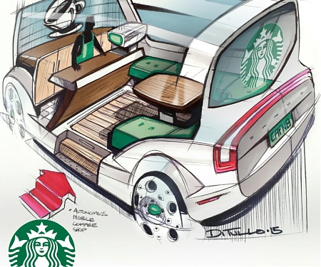 In the Future, Autonomous Coffee Shops Might Rule the Road