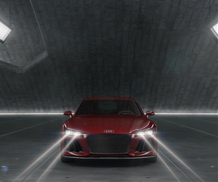 (Video) Audi Pixelated Laser Headlights Light the Road and Paint It Too