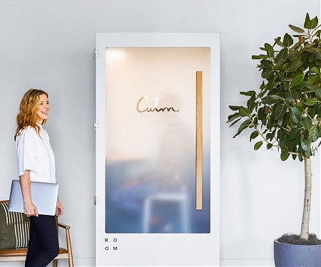 The ‘Calm Booth’ is a Soundproof Meditation Box Made from 1,088 Plastic Bottles