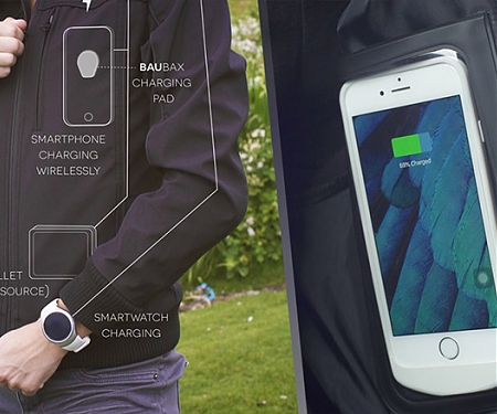 Baubax Creates Clothes to Wirelessly Charge Your Phone