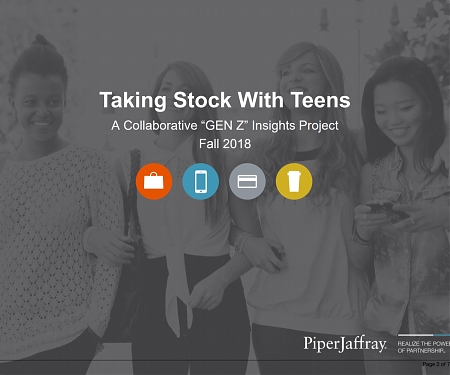 (PDF) Piper Jaffray - Talking Stock with Teens Survey - Fall 2018