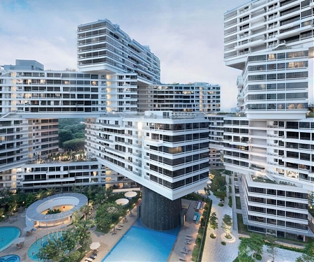 Hexagonal Vertical Village in Singapore Crowned World Building of the Year
