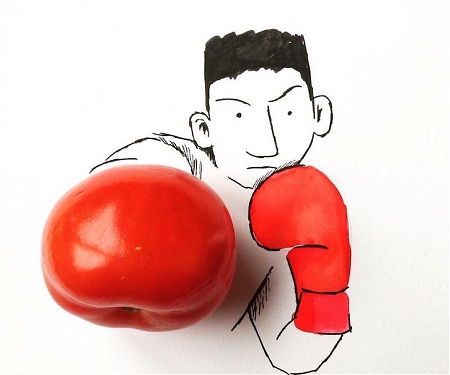 Teenage Artist Playfully Adds Everyday Objects to Complete Clever Illustrations