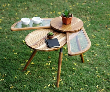 The 'Elytra' Table by Radhika Dhumal Fans Out for Additional Space