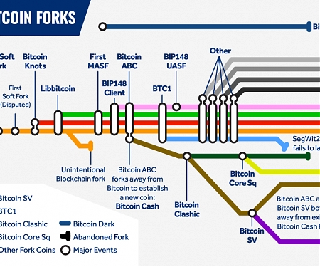 (Infographic) Mapping the Major Bitcoin Forks