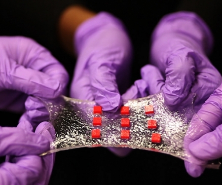 (Video) Stretchable Hydrogel Electronics